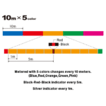 Влакно MONSTERGAME 9 300m #2 5COLOR 18kg(0.24mm) H4534-5C - Image 2