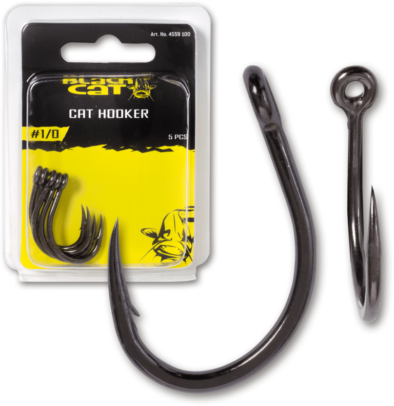 Black Cat #1/0 Cat Hooker DG DG coating 5 pcs
