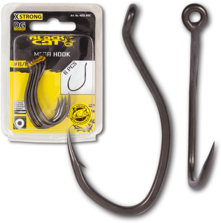 Black Cat #12/0 Mega Hook DG DG coating 6 pcs
