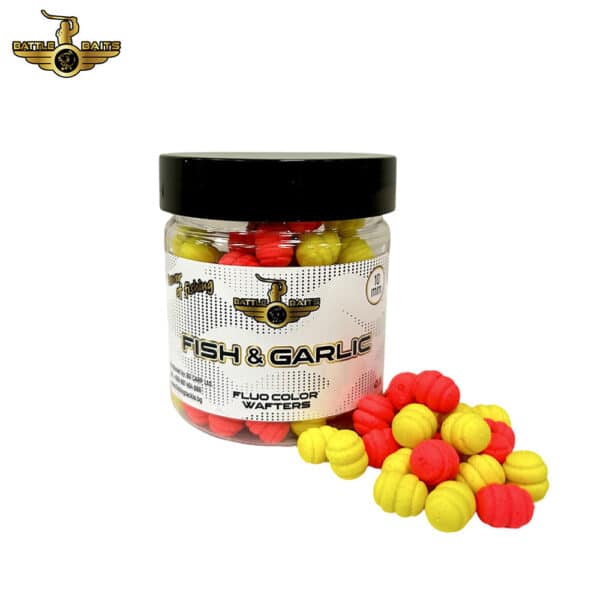 Battle Baits Fluo Color Dumbells 10mm Fish Garlic дъмбели